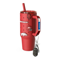 Thicc Buddy 40oz | Arkansas Razorbacks | Skin + Budz Bundle - Insulated Travel Mug